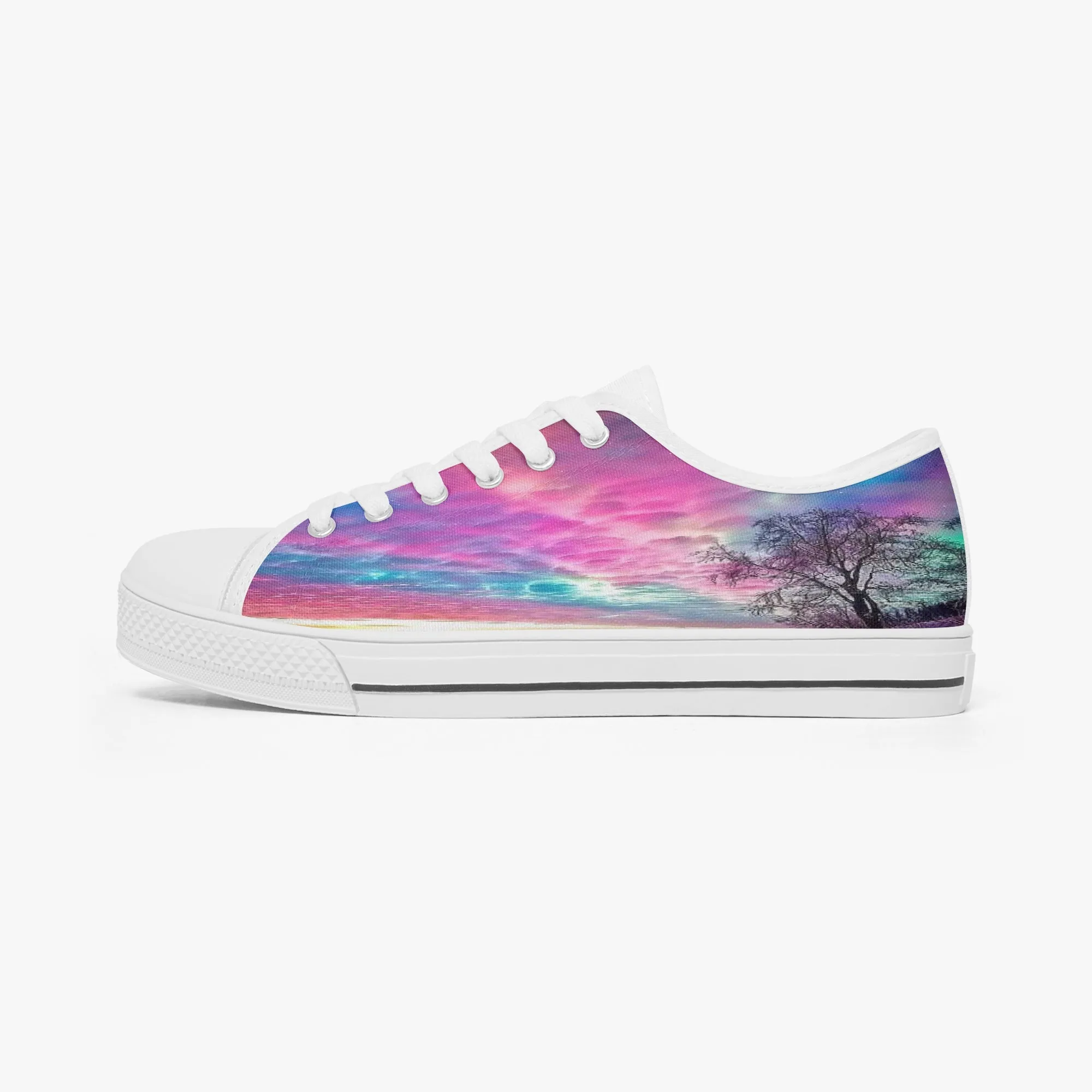 Colourful Clouds Classic Low-Top Canvas Shoes