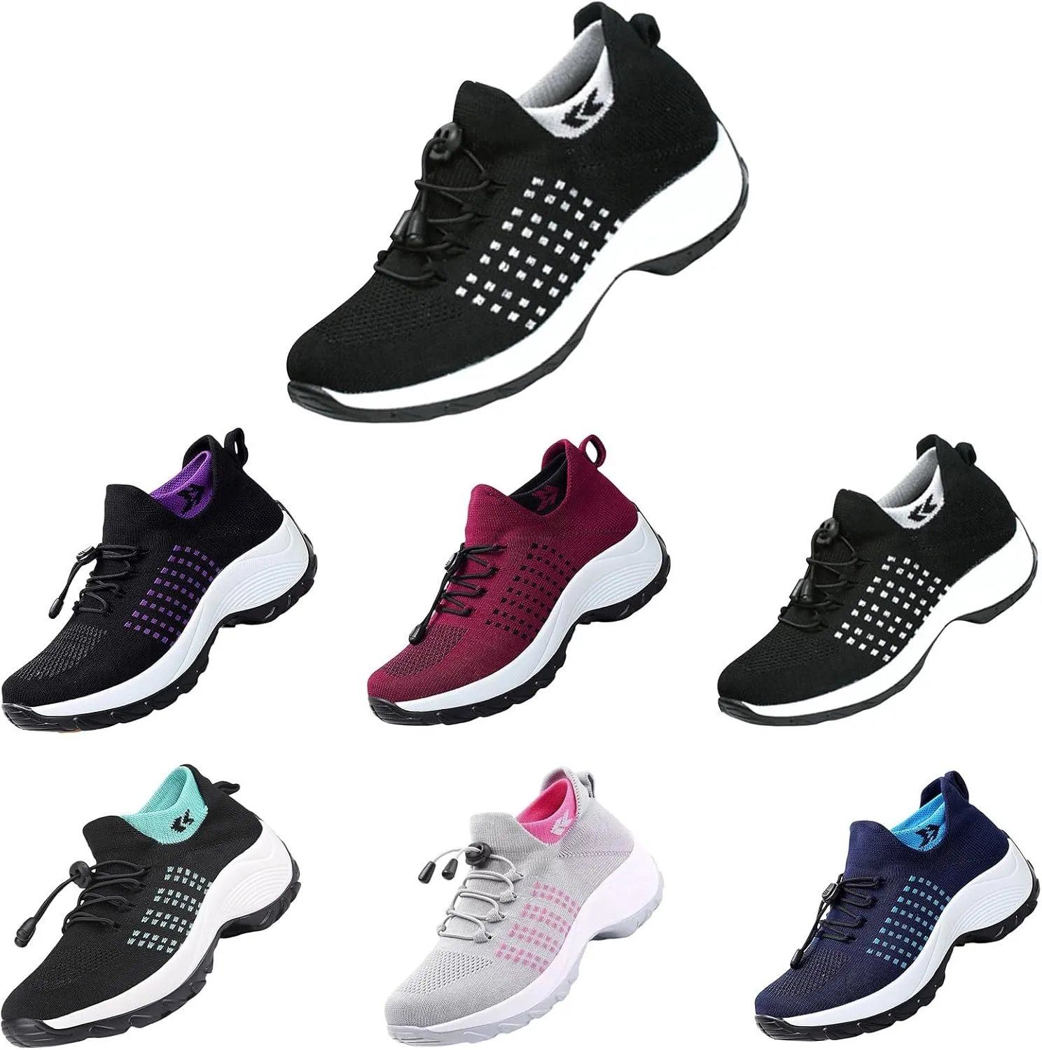 Comfort Wear Orthowear Shoes for Women Orthopedic Walking Sneakers Breathable Comfortable Wide Width Running Shoes