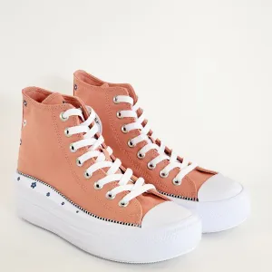 Converse CTAS Move Hi Petite Petals Women's Platform Sneakers A14266C NWT