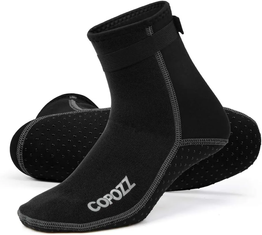 COPOZZ Diving Socks 3mm Neoprene Beach Water Socks-Anti Slip for Snorkel Swim Youth Men Women