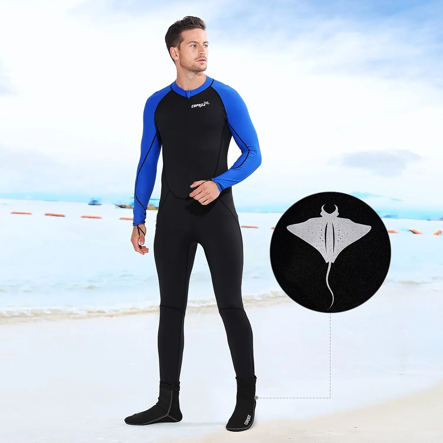 COPOZZ Diving Socks 3mm Neoprene Beach Water Socks-Anti Slip for Snorkel Swim Youth Men Women