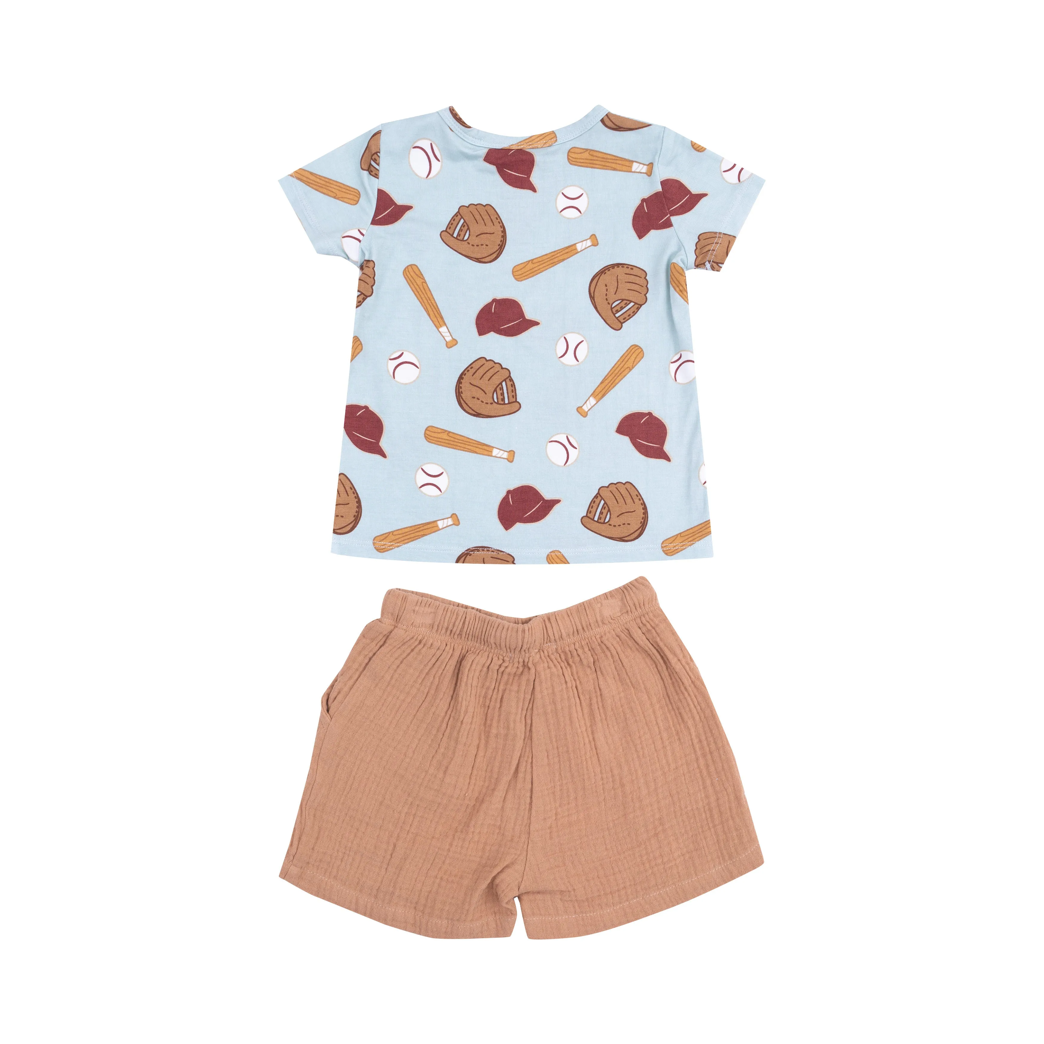 Crew Neck Tee & Shorts - Baseball