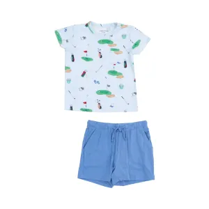 Crew Neck Tee & Shorts - Golf Things