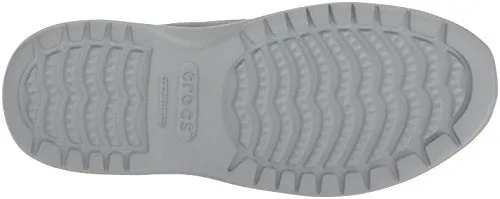 Crocs Men's Santa Cruz Convertible Slip On Loafer Casual Shoes, Light Grey/Slate Grey, 11 M US