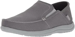 Crocs Men's Santa Cruz Convertible Slip On Loafer Casual Shoes, Light Grey/Slate Grey, 11 M US