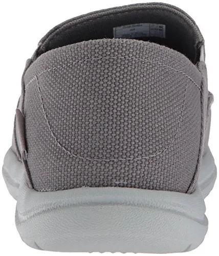 Crocs Men's Santa Cruz Convertible Slip On Loafer Casual Shoes, Light Grey/Slate Grey, 11 M US