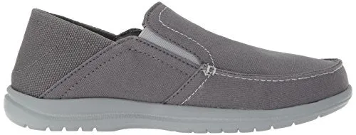 Crocs Men's Santa Cruz Convertible Slip On Loafer Casual Shoes, Light Grey/Slate Grey, 11 M US