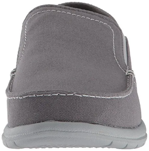 Crocs Men's Santa Cruz Convertible Slip On Loafer Casual Shoes, Light Grey/Slate Grey, 11 M US