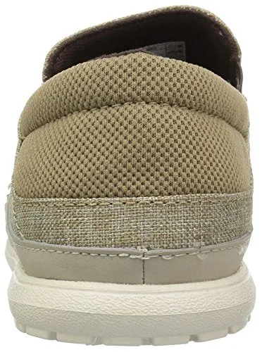 Crocs Santa Cruz Playa Slip On Comfortable Men's Loafers Slip-On, Khaki/Stucco, 11