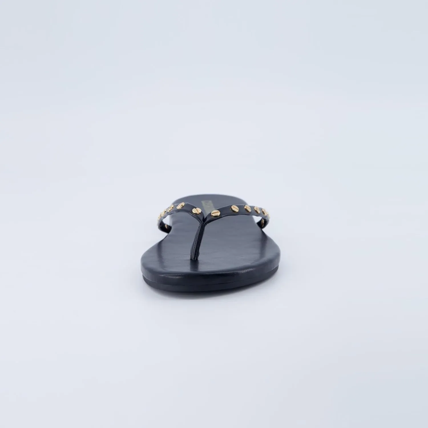CUSHIONAIRE Confetti Womens Studded Flip Flop Sandal  Slip-On Thong with Memory Foam & Stylish Rivet Strap