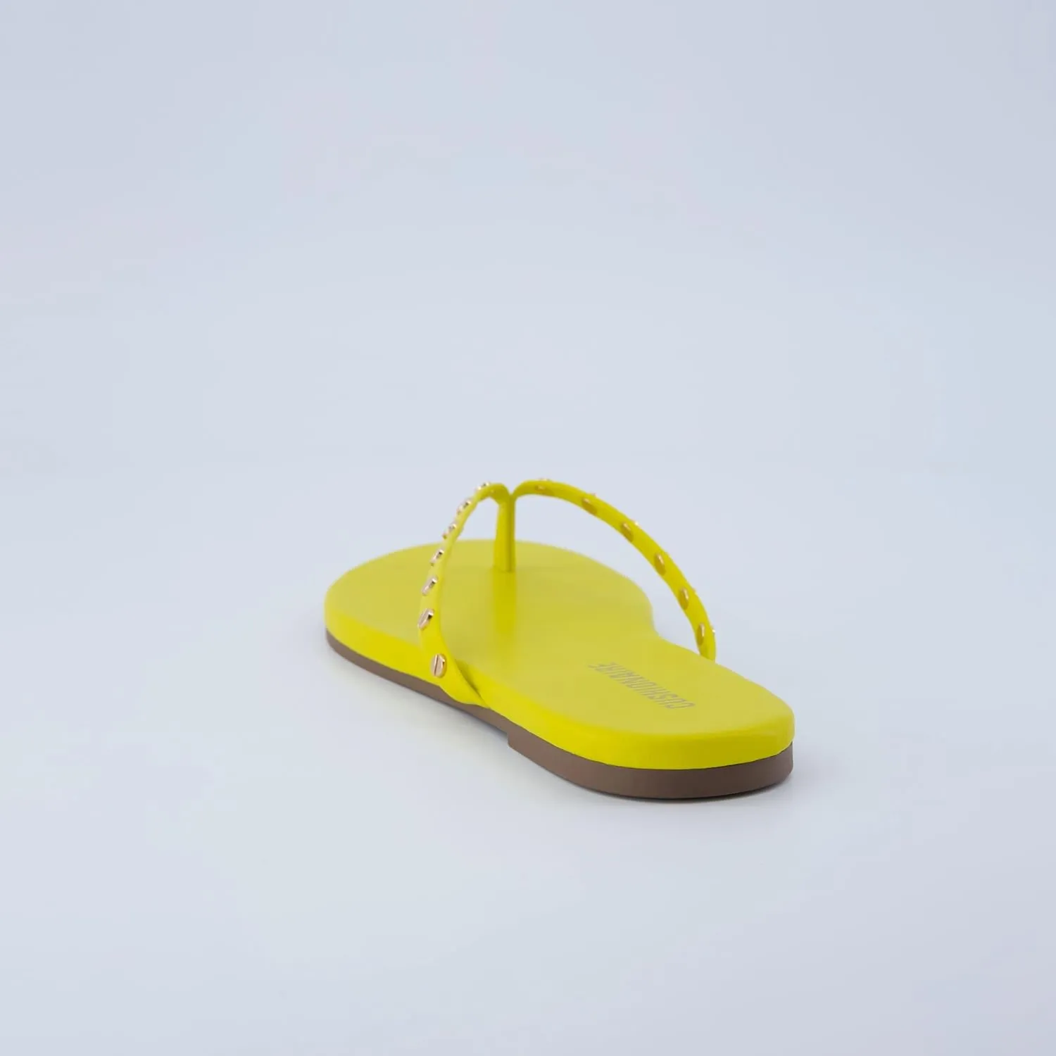 CUSHIONAIRE Confetti Womens Studded Flip Flop Sandal  Slip-On Thong with Memory Foam & Stylish Rivet Strap