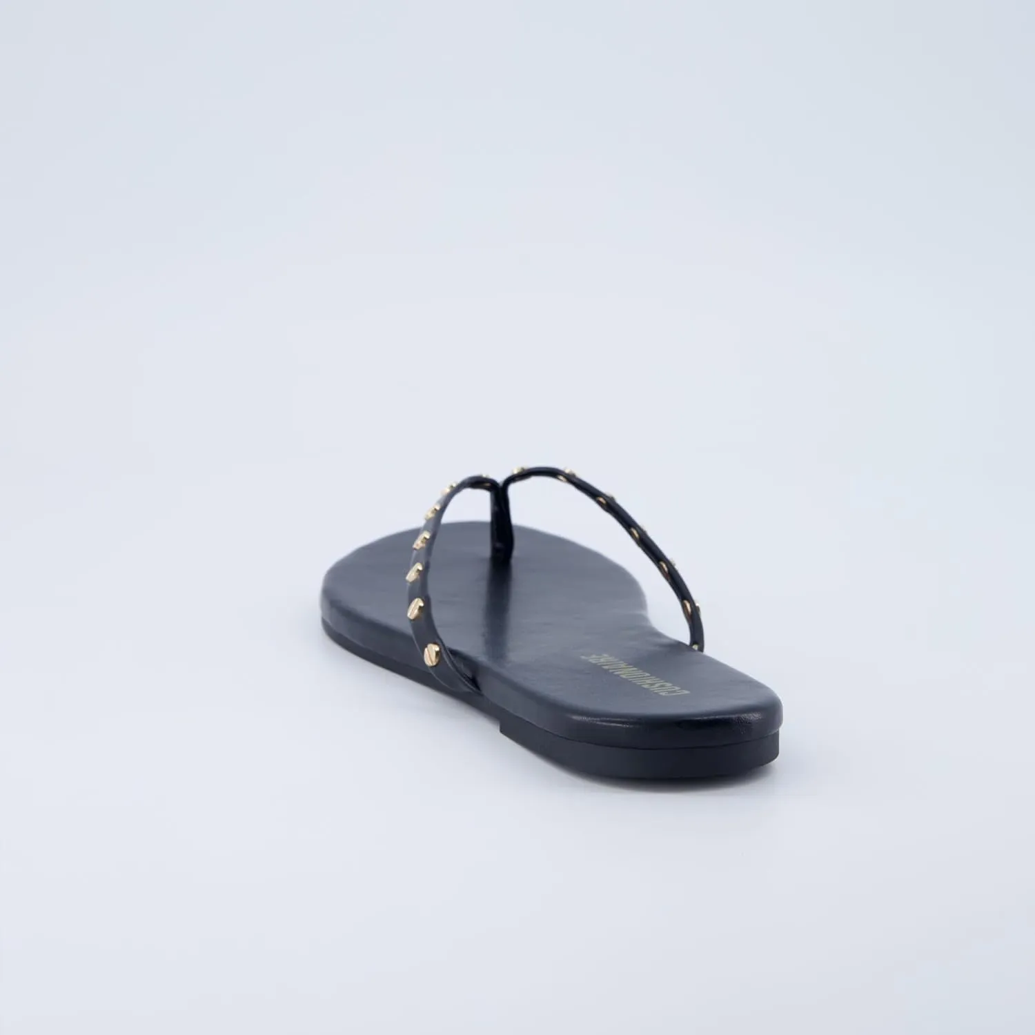 CUSHIONAIRE Confetti Womens Studded Flip Flop Sandal  Slip-On Thong with Memory Foam & Stylish Rivet Strap