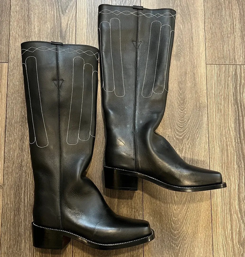 Custom-Made Civil War 18th Century Indian War Cathedral Tall Boots