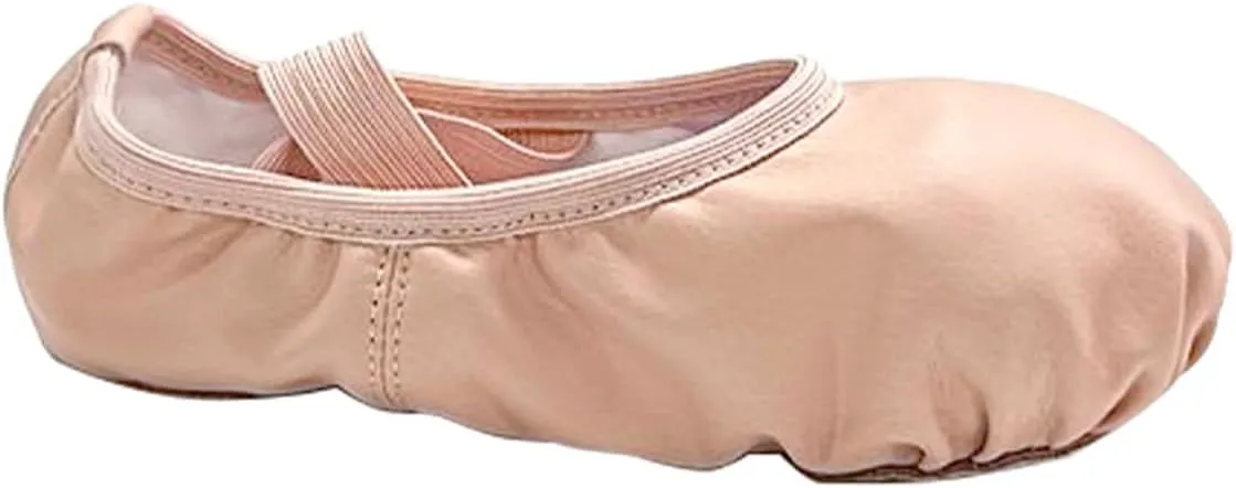 Daydance Toddler Girls Boys Ballet Shoes PU Leather Dance Slippers for Little/Big Kids
