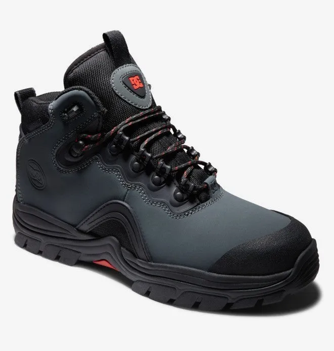 Dc Mens Navigator Leather Lace Winter Boots - Black/Grey==SALE=====