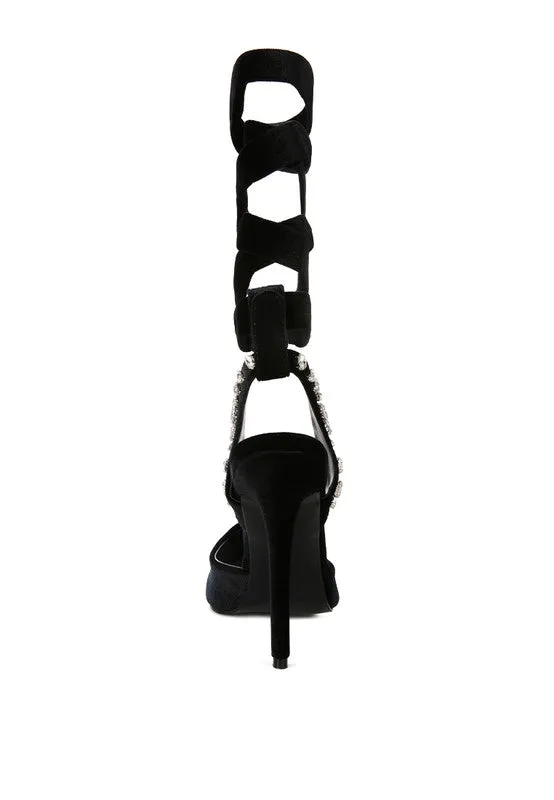 Diamante Heeled Sandals