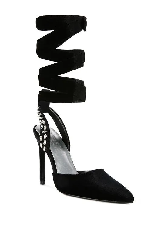 Diamante Heeled Sandals