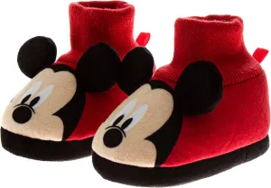 Disney Baby Booties Girls Boys Infant Shoes - Mickey, Minnie and Winnie the Pooh First Walker Warm Socks Newborn Crib Slippers (Size 2,3,4 Infant)