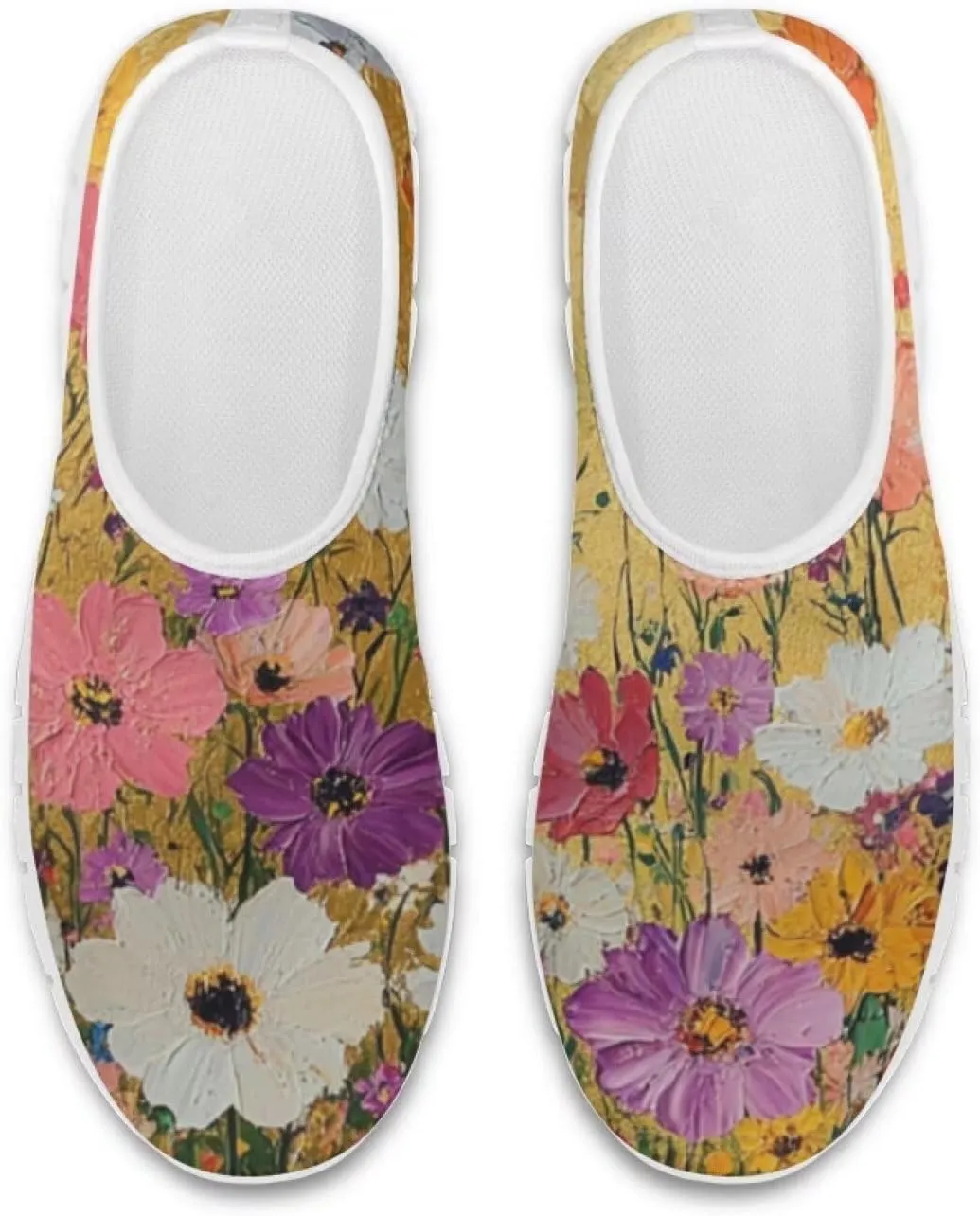 Doojoayie Art Printed Women Slip On Shoes for Ladies Tennis Shoes Daily Casual Footwear