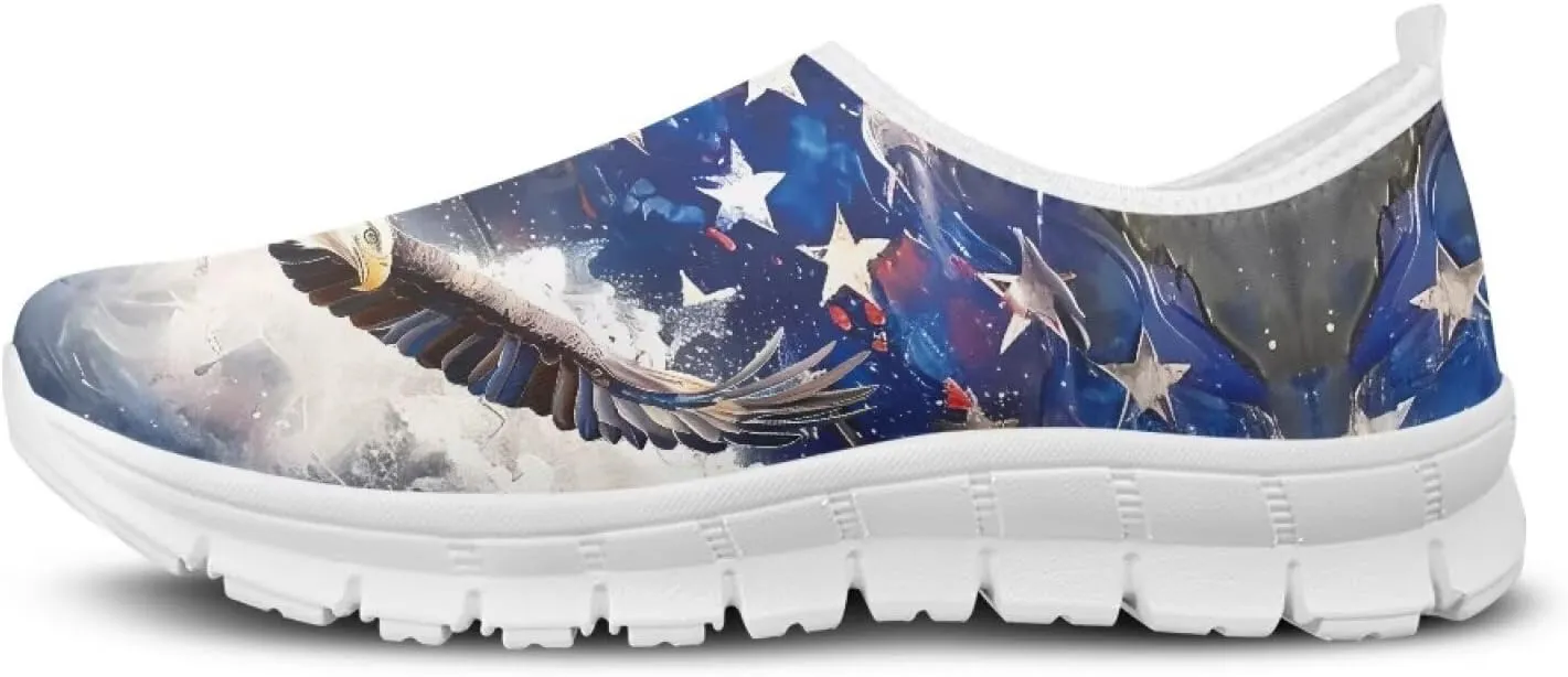 Doojoayie Art Printed Women Slip On Shoes for Ladies Tennis Shoes Daily Casual Footwear