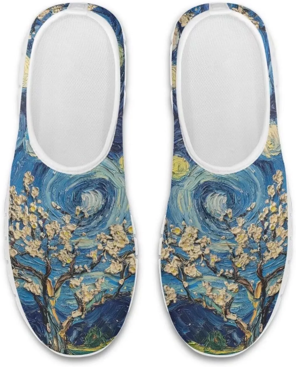 Doojoayie Art Printed Women Slip On Shoes for Ladies Tennis Shoes Daily Casual Footwear