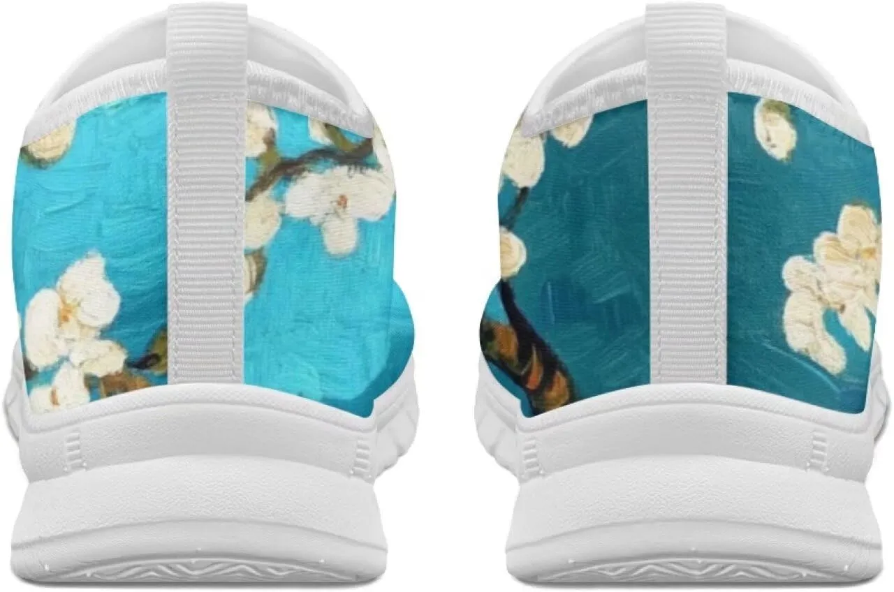 Doojoayie Art Printed Women Slip On Shoes for Ladies Tennis Shoes Daily Casual Footwear