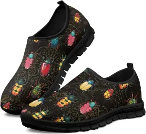 Doojoayie Artistic Shoes for Women Slip On Sneakers Summer Tennis Shoes for Walking
