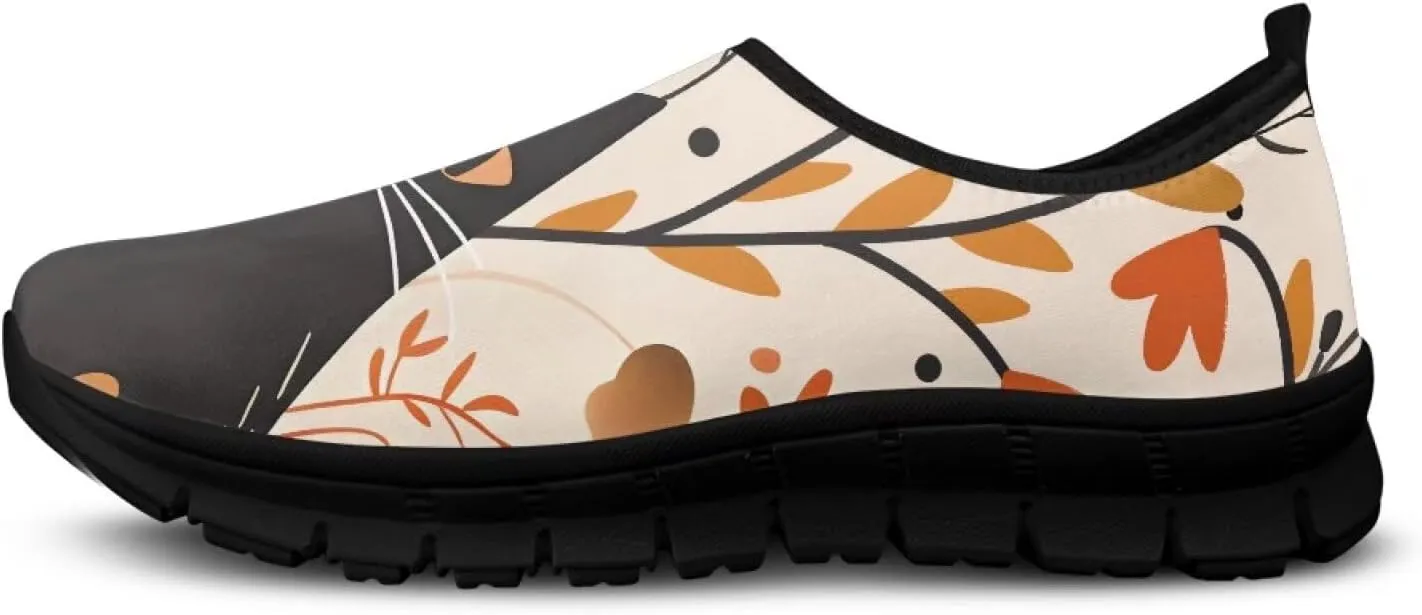 Doojoayie Artistic Shoes for Women Slip On Sneakers Summer Tennis Shoes for Walking