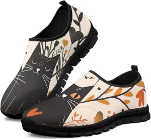 Doojoayie Artistic Shoes for Women Slip On Sneakers Summer Tennis Shoes for Walking