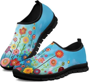 Doojoayie Artistic Shoes for Women Slip On Sneakers Summer Tennis Shoes for Walking