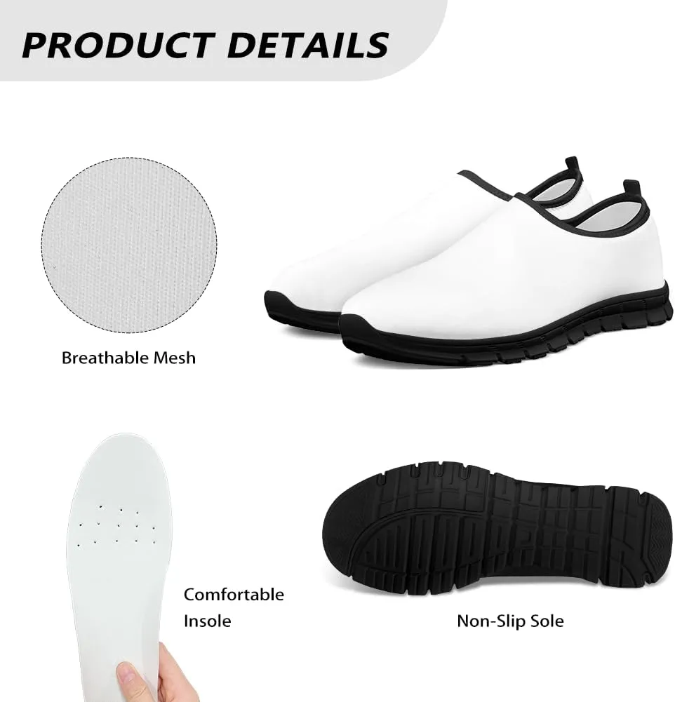Doojoayie Artistic Shoes for Women Slip On Sneakers Summer Tennis Shoes for Walking