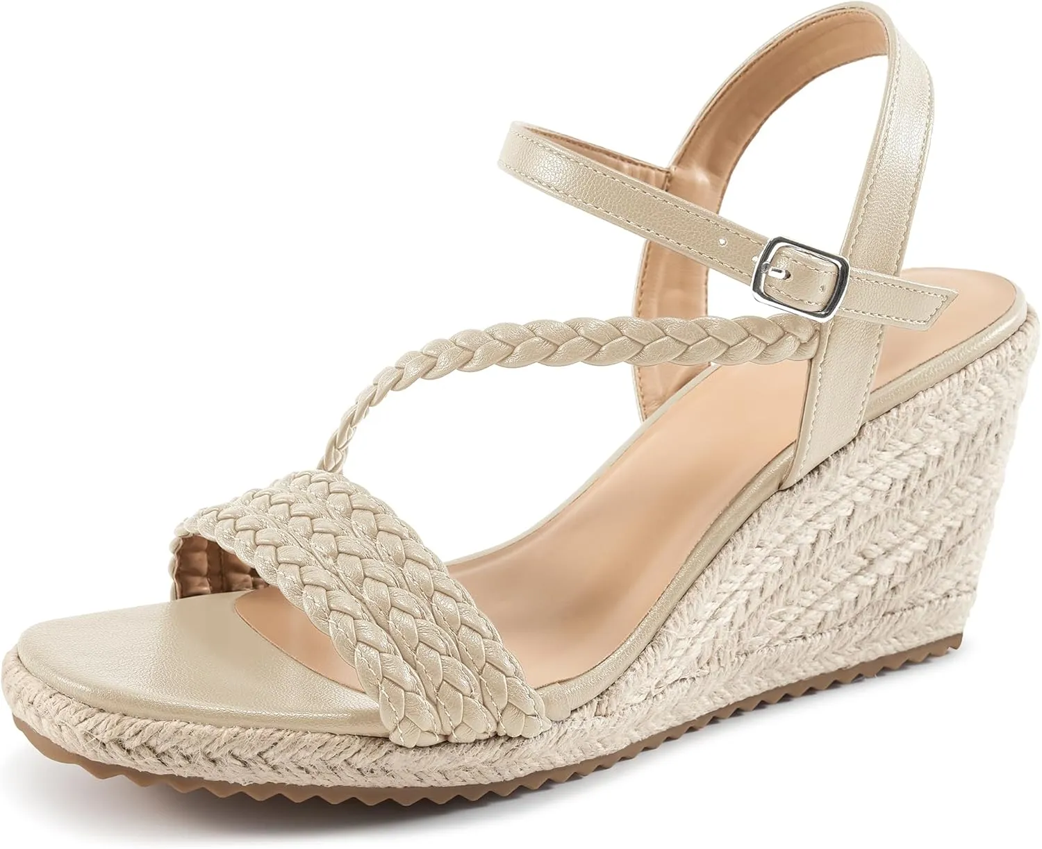 Dressy Wedge Sandals for Women: Comfortable Espadrille Summer Wedding Platform Wedge