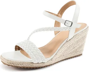 Dressy Wedge Sandals for Women: Comfortable Espadrille Summer Wedding Platform Wedge