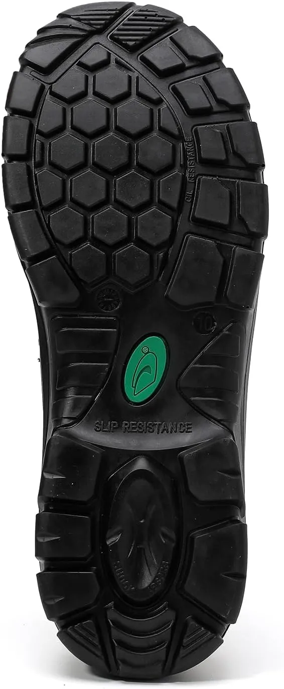 DRKA Men's Slip-On Chelsea Steel Toe Work Boots - Waterproof, Lightweight, Comfortable, and Non-Slip Industrial & Construction Safety Shoes