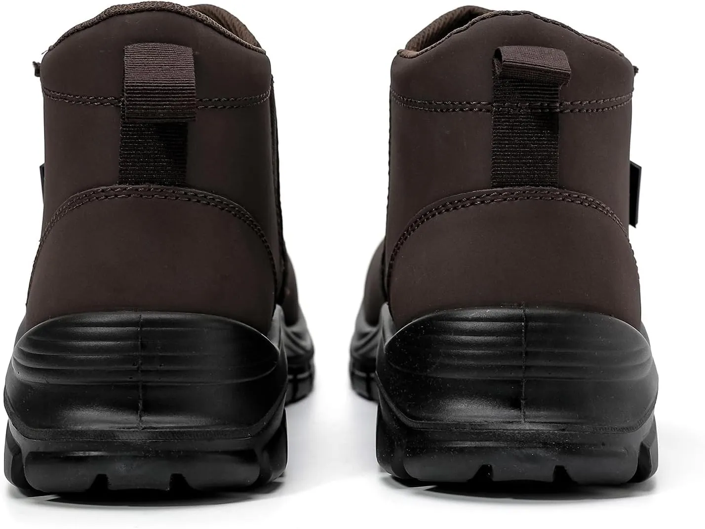 DRKA Men's Slip-On Chelsea Steel Toe Work Boots - Waterproof, Lightweight, Comfortable, and Non-Slip Industrial & Construction Safety Shoes
