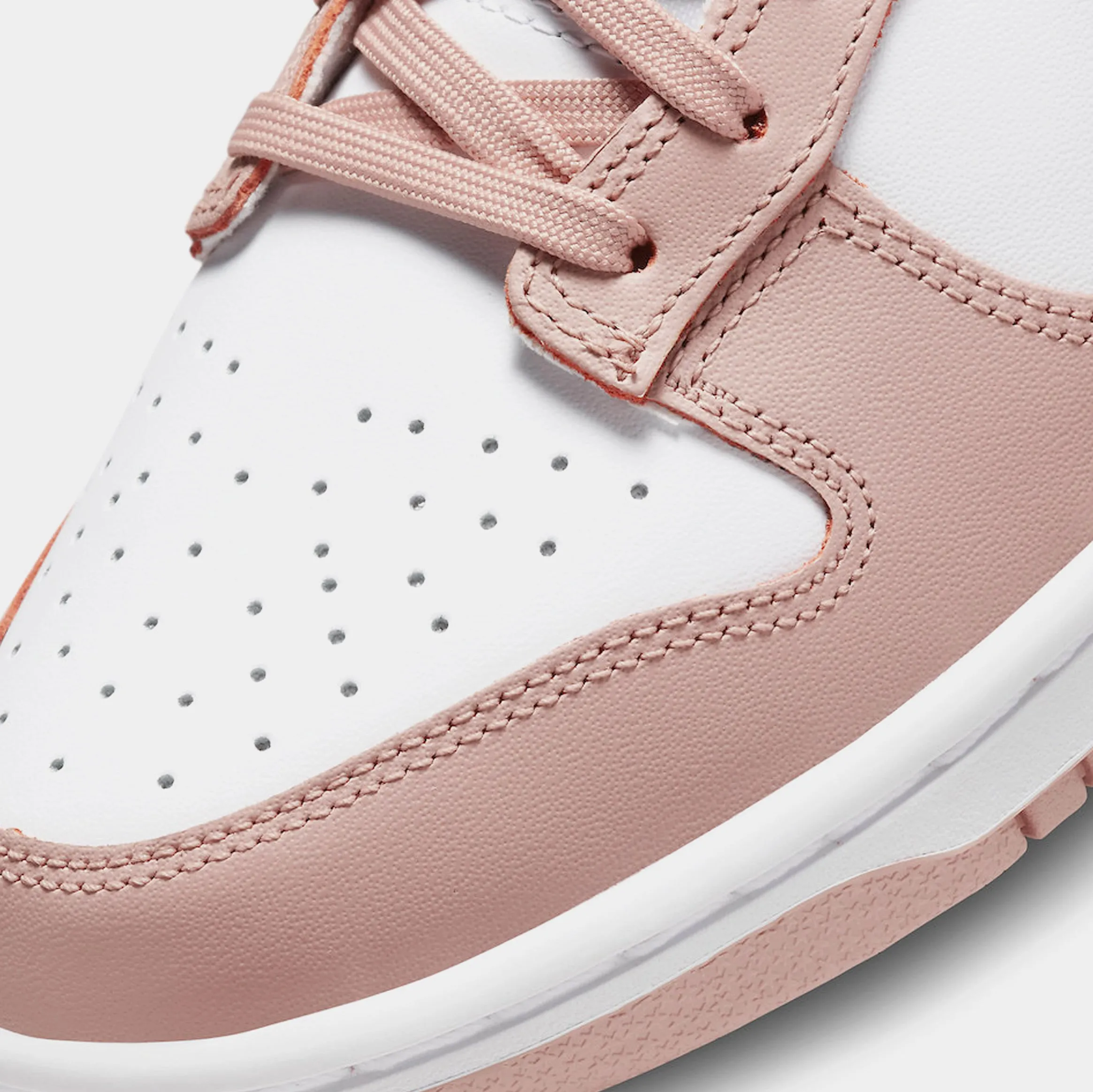 Dunk Low Womens Lifestyle Shoes (White/Rose Whisper)