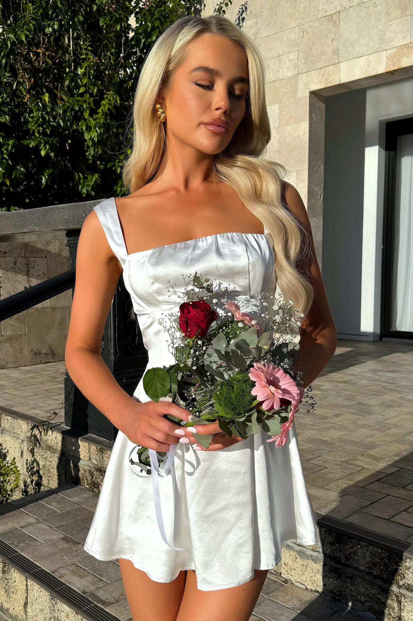 Edina Dress - White