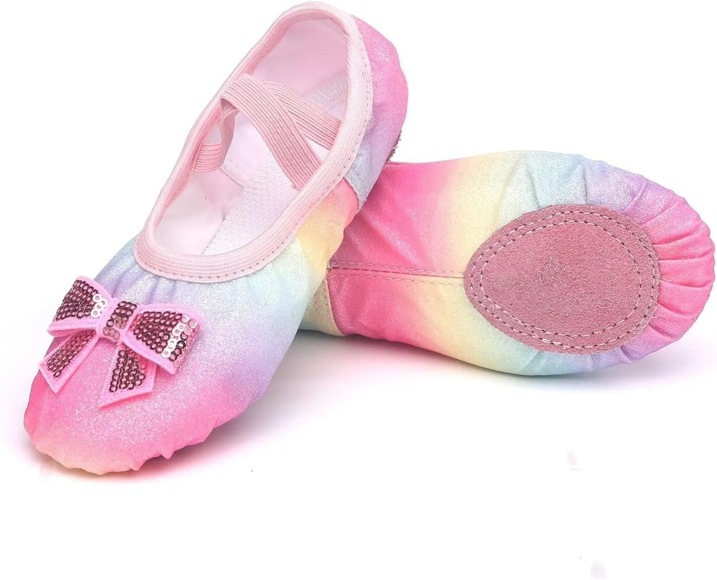 EnJoCho Girls Cartoon Foot Warmer Children Shoes Dance Shoes Warm Dance Ballet Performance Indoor Shoes Yoga Dance Shoes