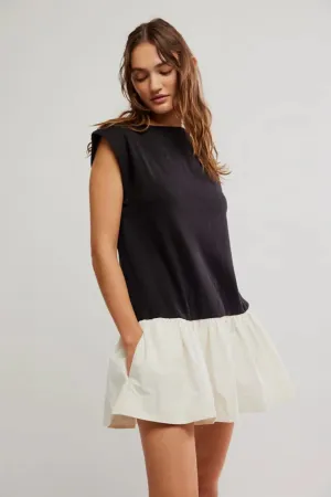 Enya Mini Dress Black Combo