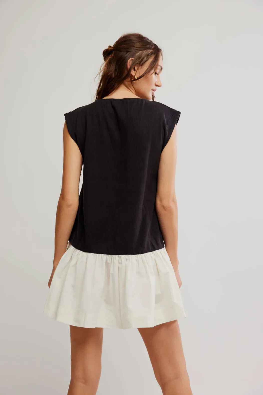 Enya Mini Dress Black Combo