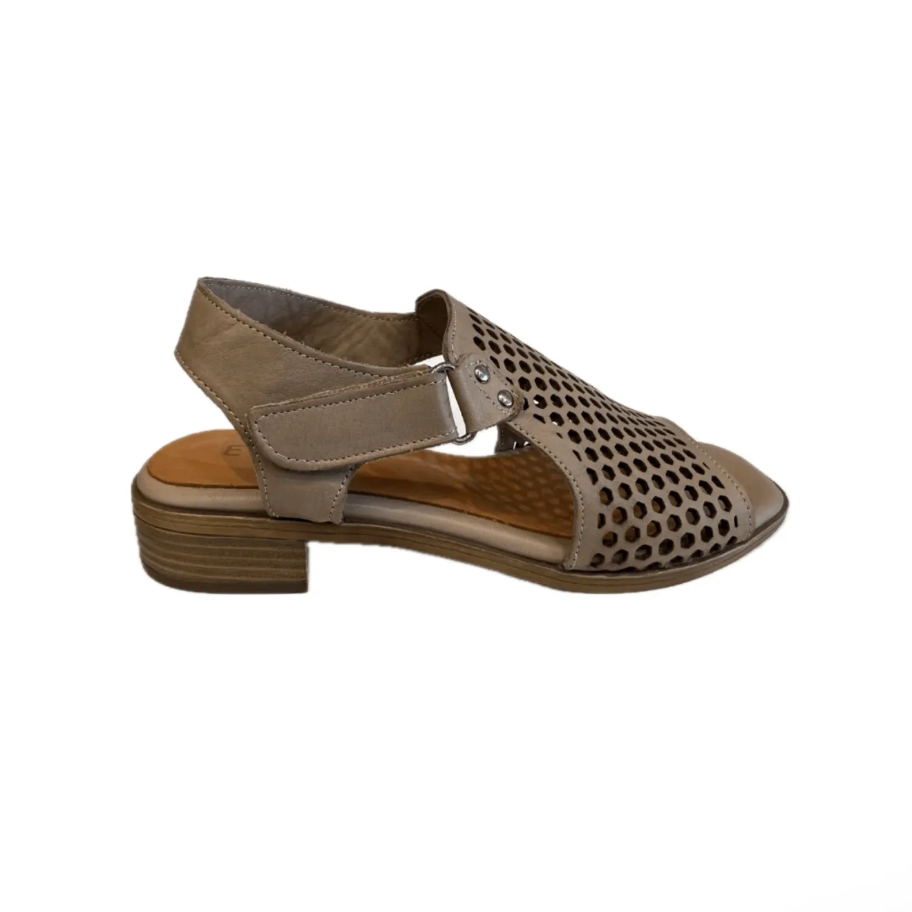 Everly Women's Tessa 01 Perf Heels- Dark Stone