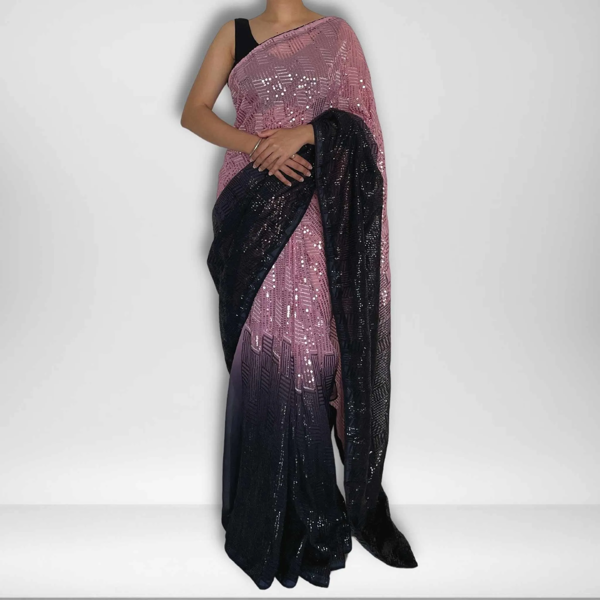 Farha | Sequin Saree