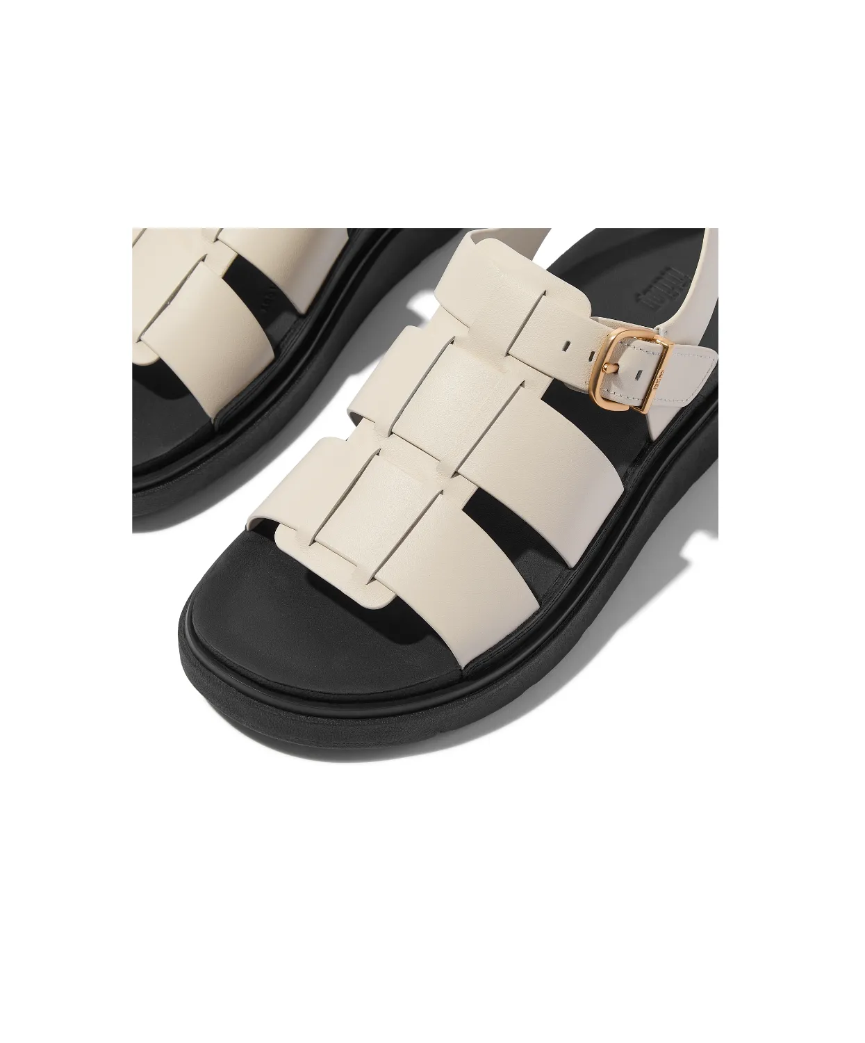 FitFlop Gen-FF Leather Fisherman Sandals Paris Beige