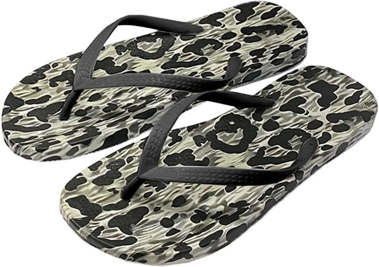 Flip Flops for Women Slip on Walking Thong Sandals Arch Support Beach Pool Slide Slippers