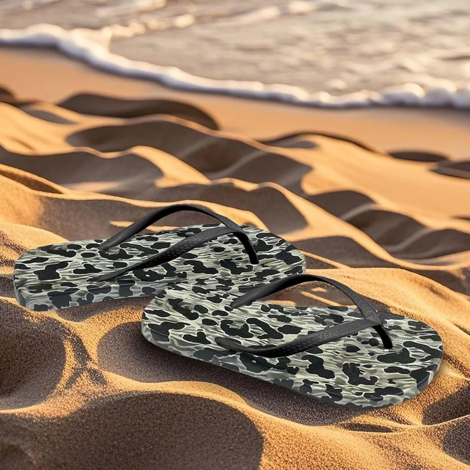 Flip Flops for Women Slip on Walking Thong Sandals Arch Support Beach Pool Slide Slippers