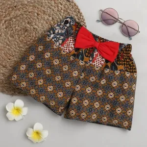 Floral Jacquard Printed Short