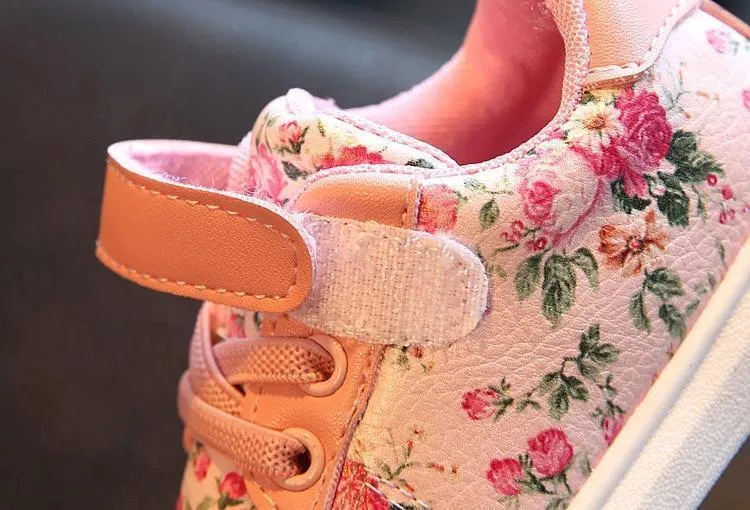Floral Sneakers Shoes First Walkers Infant Toddler Girl