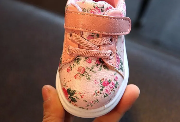 Floral Sneakers Shoes First Walkers Infant Toddler Girl