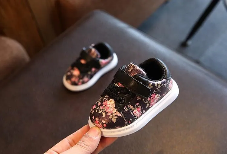 Floral Sneakers Shoes First Walkers Infant Toddler Girl
