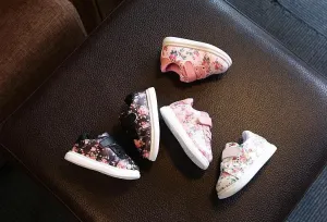 Floral Sneakers Shoes First Walkers Infant Toddler Girl